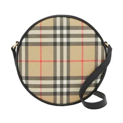 Burberry Vintage Check And Leather Louise Crossbody Bag Archive Beige/Black