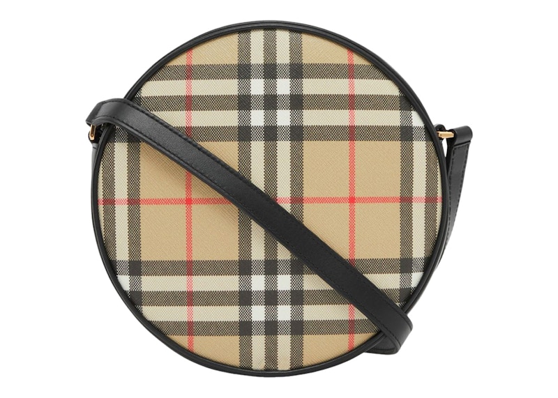 Burberry Vintage Check And Leather Louise Crossbody Bag Archive Beige/Black 圖 2