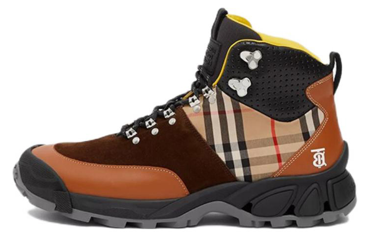 Burberry Vintage Check Ankle Boots 'Tan Brown'