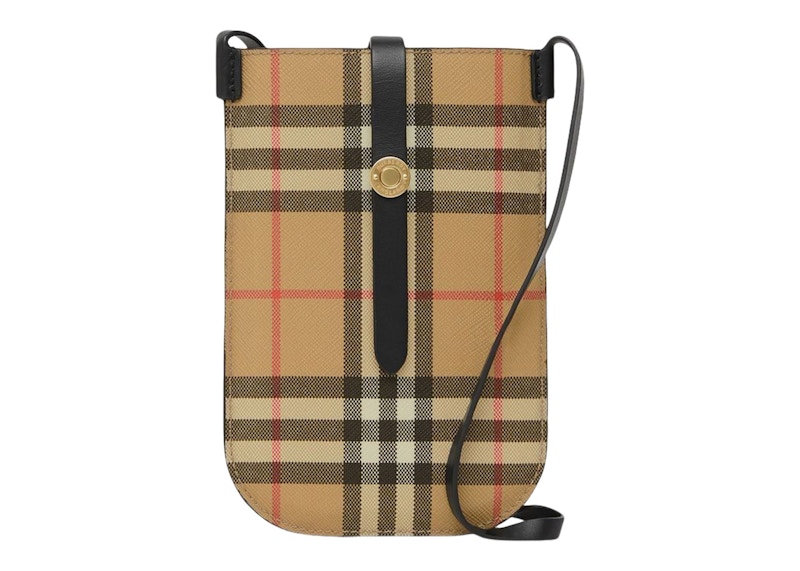 Burberry Vintage Check Anne Phone Case with Strap Archive Beige/Black
