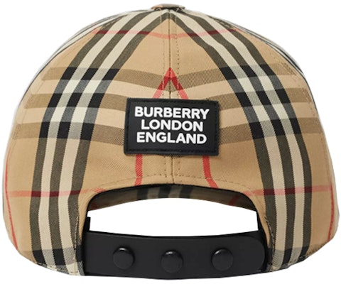 Burberry Vintage Check Baseball Cap with Logo Embellishment 80214441 Purchase Burberry Vintage Check Baseball Cap with Logo Embellishment 80214441