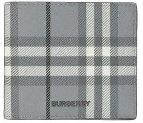 博柏利复古格纹八卡插槽 Storm Grey 格子对折钱包 Buy 博柏利复古格纹八卡插槽 Storm Grey 格子对折钱包