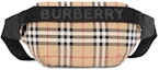 Buy 博柏利 复古格纹中号腰包 存档米色