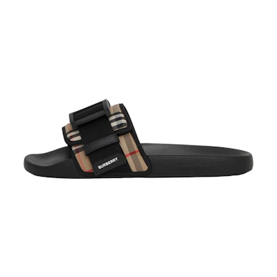 Burberry Vintage Check Canvas Slide 'Beige'