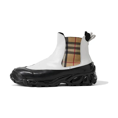 Burberry Vintage Check Chelsea Boot 'Black and White'