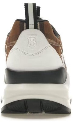 Burberry Sepatu Sneakers Kulit & Katun Cokelat Gelap Putih Kotak Vintage 80642821 Purchase Burberry Sepatu Sneakers Kulit & Katun Cokelat Gelap Putih Kotak Vintage 80642821