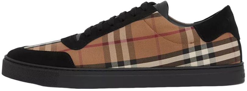 버버리 빈티지 체크 스웨이드 스니커즈 (브라운/블랙) 80617561 Buy 버버리 빈티지 체크 스웨이드 스니커즈 (브라운/블랙) 80617561