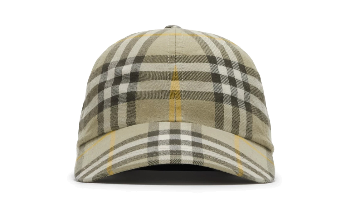 Order Burberry Vintage Check Cotton Baseball Cap Beige Unisex Couple Style. 80756351
