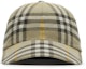 Order Burberry Vintage Check Cotton Baseball Cap Beige Unisex Couple Style. 80756351