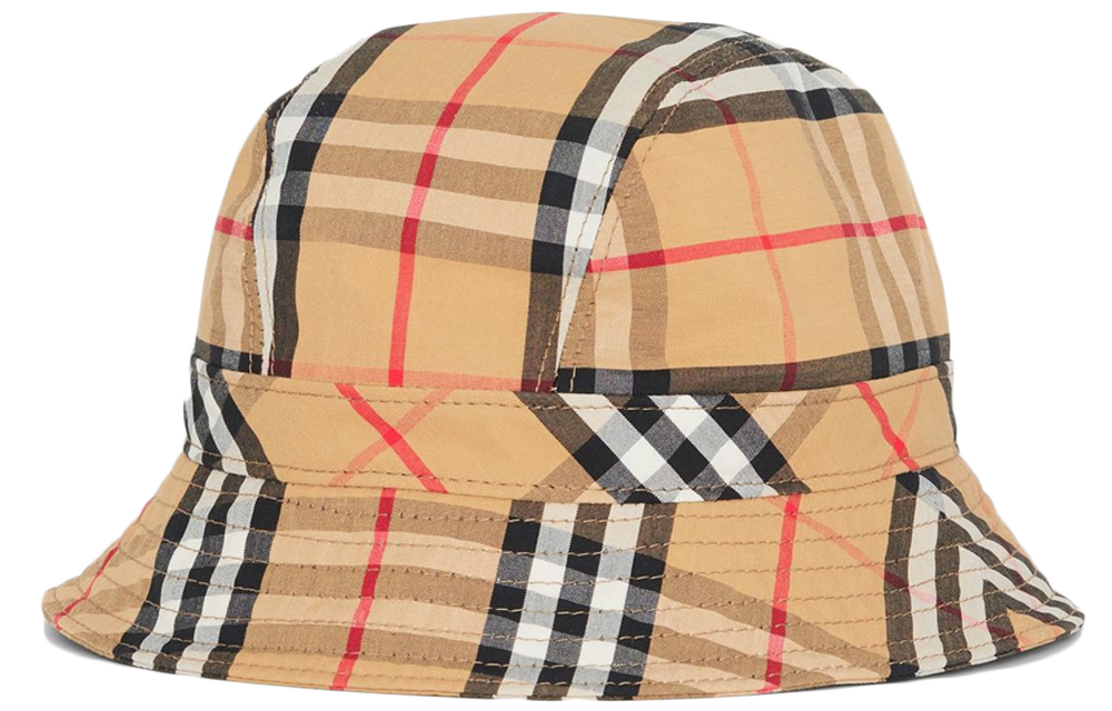 Shop Topi Bucket Burberry Kotak Vintage Katun 80158361
