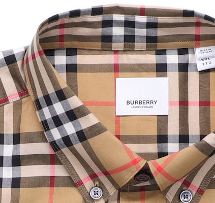 バーバリー ヴィンテージ チェック コットン ボタンダウン シャツ ユニセックス 秋 イエロー 8022268-A2219 Details for バーバリー ヴィンテージ チェック コットン ボタンダウン シャツ ユニセックス 秋 イエロー 8022268-A2219