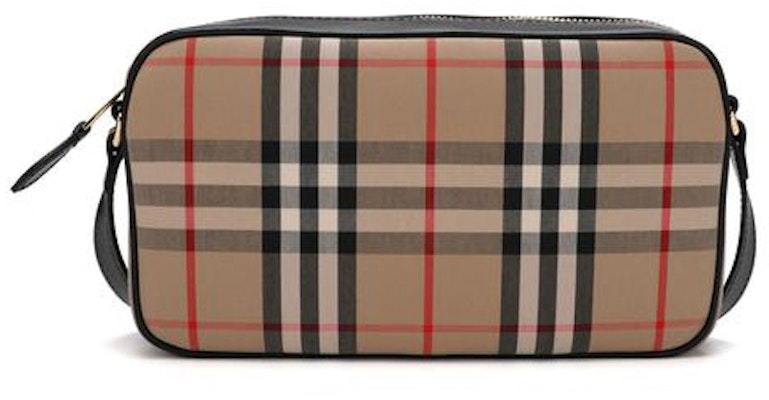 Burberry Vintage Check Cotton Camera Bag Brown Order Burberry Vintage Check Cotton Camera Bag Brown