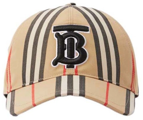 Burberry Vintage Check Cotton Monogram Motif Baseball Cap Beige Buy Burberry Vintage Check Cotton Monogram Motif Baseball Cap Beige