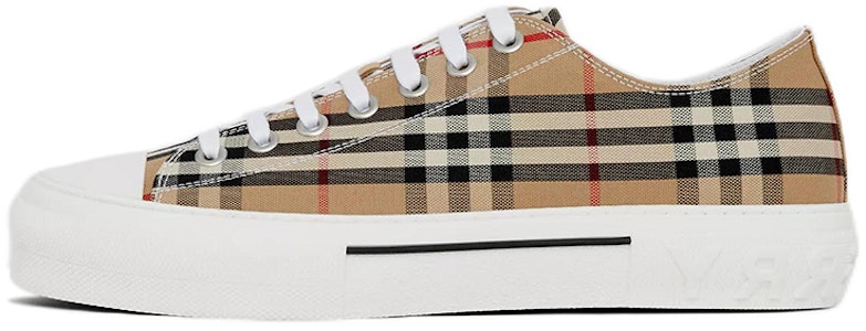 Zapatillas Burberry Cuadros Vintage Algodón Beige Archivo Blanco 80497451 Buy Zapatillas Burberry Cuadros Vintage Algodón Beige Archivo Blanco 80497451