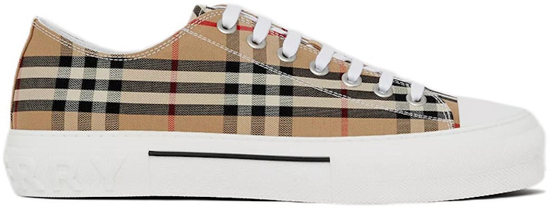 Zapatillas Burberry Cuadros Vintage Algodón Beige Archivo Blanco 80497451 Order Zapatillas Burberry Cuadros Vintage Algodón Beige Archivo Blanco 80497451