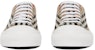 Sneakers Burberry Vintage Check Kapas Kelabu Putih Arkib Beige 80497451