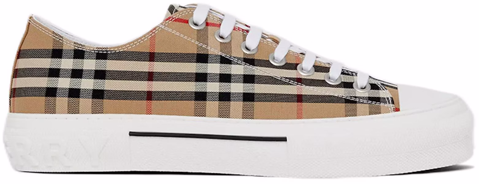 Zapatillas Burberry Cuadros Vintage Algodón Beige Archivo Blanco 80497451 Lookbook Zapatillas Burberry Cuadros Vintage Algodón Beige Archivo Blanco 80497451