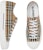 Sneakers Burberry Vintage Check Kapas Kelabu Putih Arkib Beige 80497451