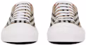 Shop Zapatillas Burberry Cuadros Vintage Algodón Beige Archivo Blanco 80497451