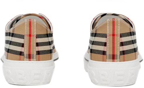 Zapatillas Burberry Cuadros Vintage Algodón Beige Archivo Blanco 80497451 Purchase Zapatillas Burberry Cuadros Vintage Algodón Beige Archivo Blanco 80497451