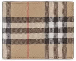 Burberry Vintage Check E-canvas Wallet 6 slot Archive Beige Burberry Vintage Check E-canvas Wallet 6 slot Archive Beige