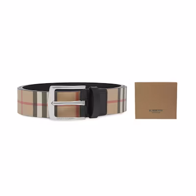 Burberry Vintage Check Eco-Friendly Unisex Couple Belt 35cm Wide 80256751