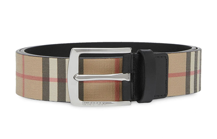 Burberry Vintage Check Eco-Friendly Unisex Couple Belt 35cm Wide 80256751 圖 3