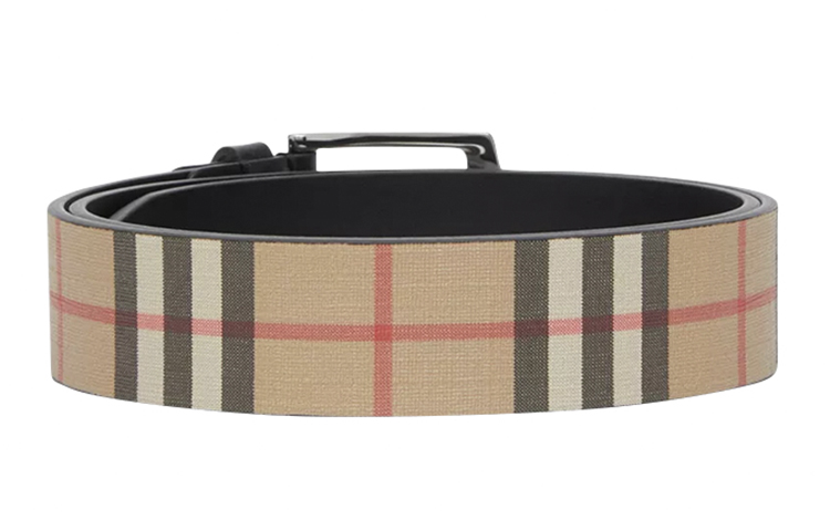 Burberry Vintage Check Eco-Friendly Unisex Couple Belt 35cm Wide 80256751 圖 5