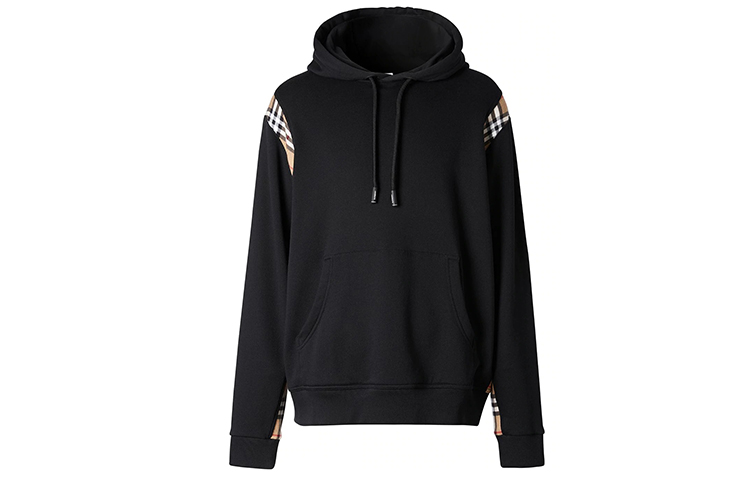 Burberry Vintage Check Hooded Sweatshirt Black 80262721