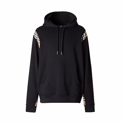 Burberry Vintage Check Hooded Sweatshirt Black 80262721