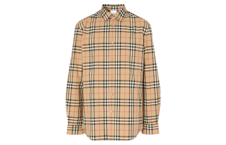Burberry Vintage Check Long Sleeve Shirt Brown Autumn Collection 80385211 圖 2