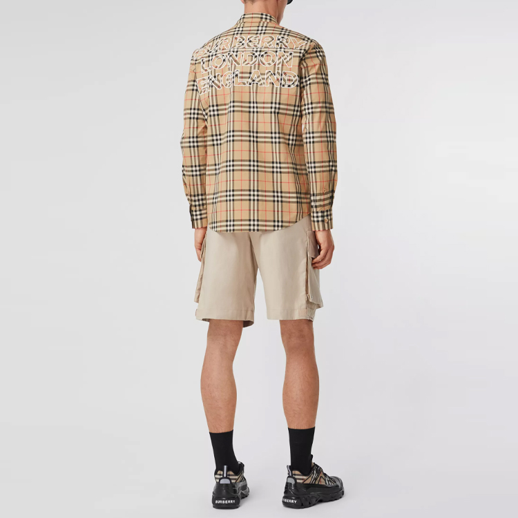Burberry Vintage Check Long Sleeve Shirt Brown Autumn Collection 80385211 圖 4