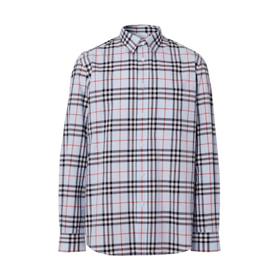 Burberry Vintage Check Long Sleeve Shirt with Logo for Men 80385221