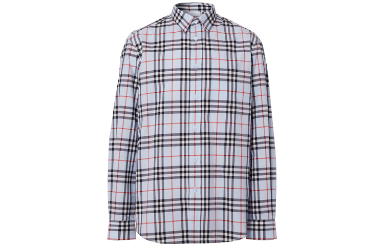 Burberry Vintage Check Long Sleeve Shirt with Logo for Men 80385221 圖 2