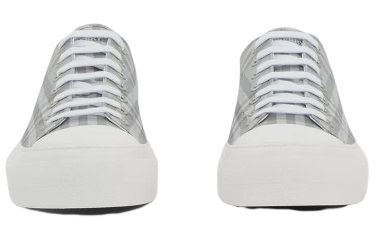 Lookbook Burberry Sepatu Rendah Kotak Vintage 'Grey' 80523411