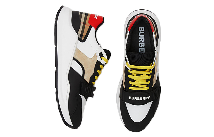 Burberry Vintage Check Low 'Black Yellow Red' 圖 3