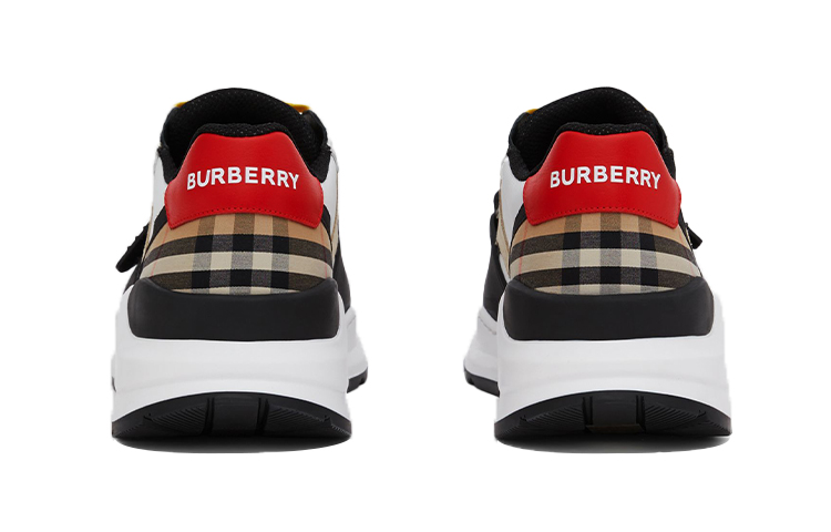 Burberry Vintage Check Low 'Black Yellow Red' 圖 4