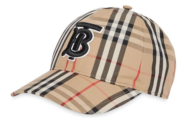 Order Burberry Vintage Check Monogram Baseball Cap 80172831