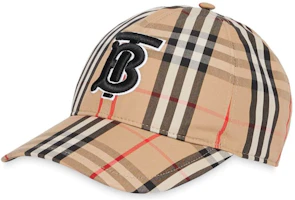 Order Burberry Vintage Check Monogram Baseball Cap 80172831
