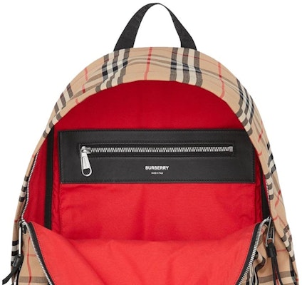 Burberry Tas Ransel Vintage Check Nylon Warna Beige Arsip Lookbook Burberry Tas Ransel Vintage Check Nylon Warna Beige Arsip