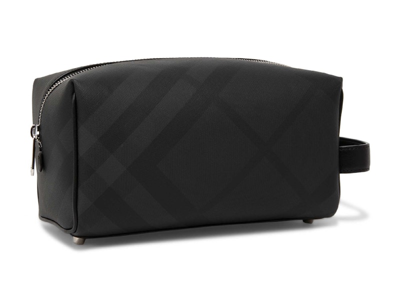 Lookbook 巴宝莉黑色经典格纹洗漱包