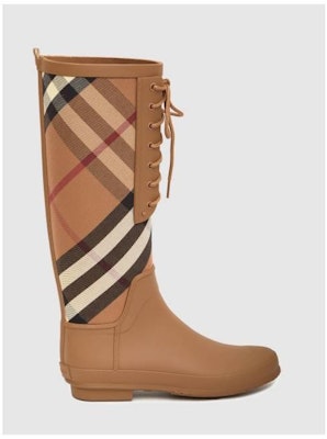 Botas de Lluvia Burberry Vintage Check 'Marrón de Caña Media' 2315378 Order Botas de Lluvia Burberry Vintage Check 'Marrón de Caña Media' 2315378