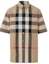 Order Burberry 復古格紋短袖襯衫 - 檔案米色 80428361