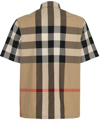 Burberry 復古格紋短袖襯衫 - 檔案米色 80428361 Lookbook Burberry 復古格紋短袖襯衫 - 檔案米色 80428361