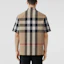 Details for Burberry 復古格紋短袖襯衫 - 檔案米色 80428361