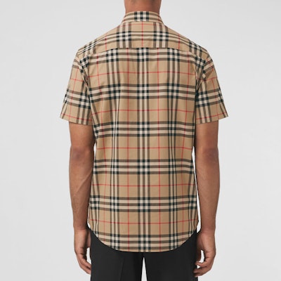 Burberry Vintage Check Kemeja Lengan Pendek Archive Beige Klasik 80208691 Purchase Burberry Vintage Check Kemeja Lengan Pendek Archive Beige Klasik 80208691