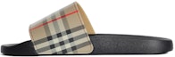 Buy 버버리 빈티지 체크 슬라이드 '딥 네이비' 80239651