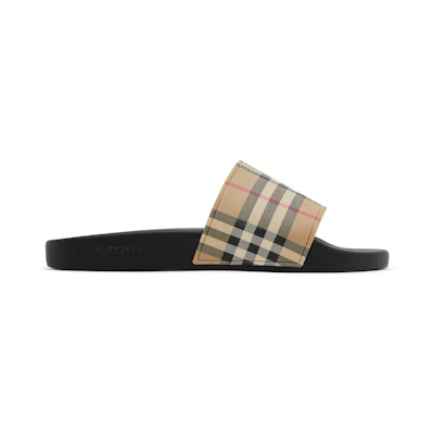 Burberry Vintage Check Slides Archive Beige