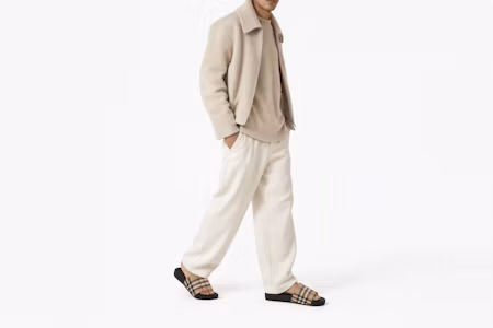 Order Burberry Vintage Check Slides Archive Beige 8056942/80569421