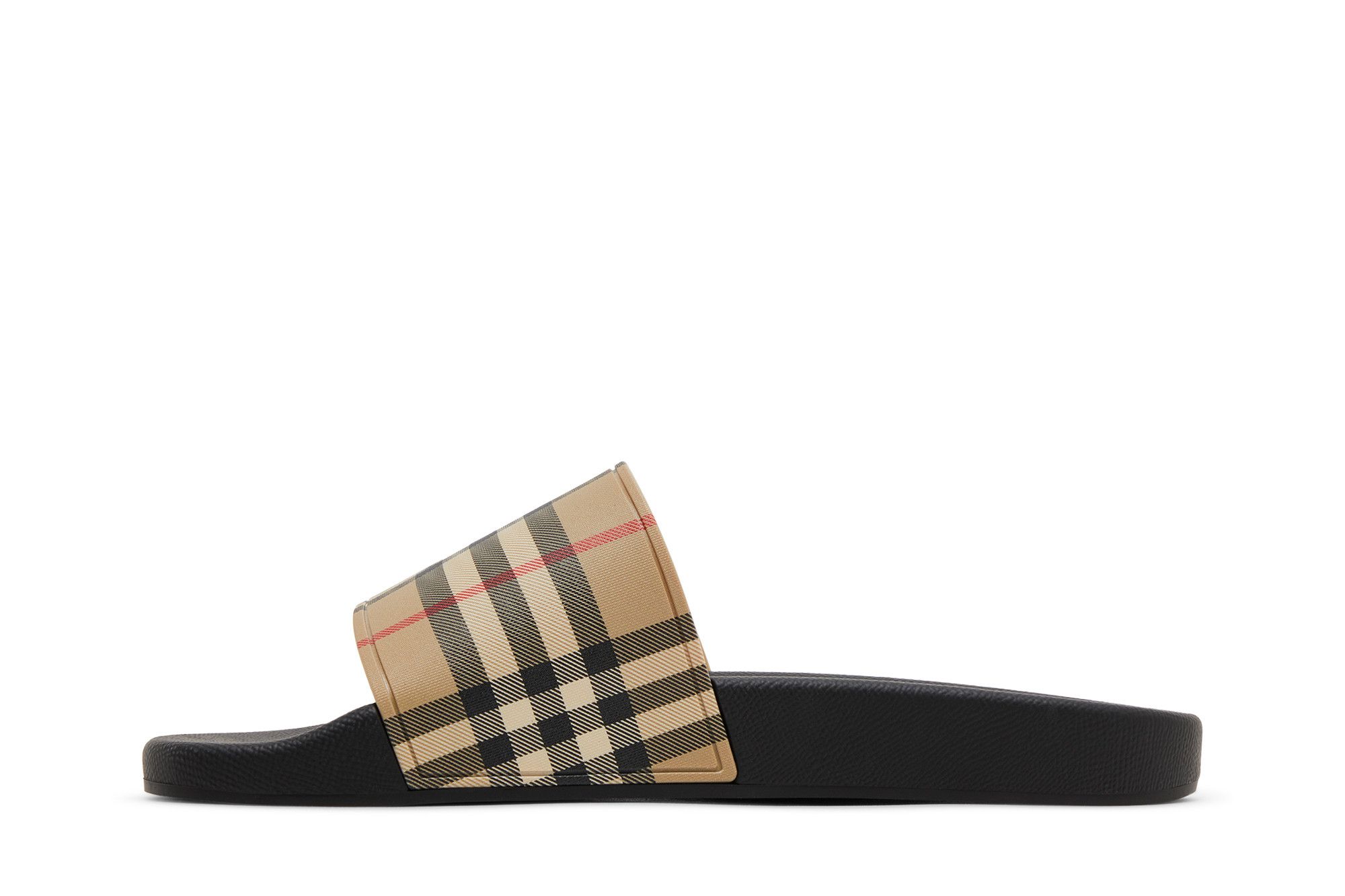 Shop Burberry Ciabatte Vintage Check Archive Beige 8056942/80569421
